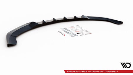 Maxton Front Splitter V.2 Mercedes-Benz E Amg-Line Sedan W212 Facelift - Gloss Black