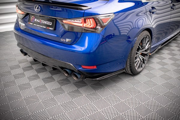 Maxton Rear Side Splitters Lexus Gs F Mk4 Facelift - Gloss Black