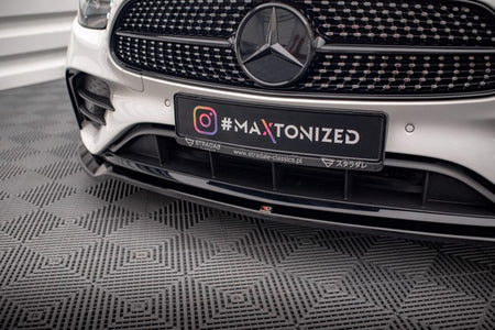Maxton Front Splitter V.1 Mercedes-Benz E Amg-Line W213 Facelift - Gloss Black