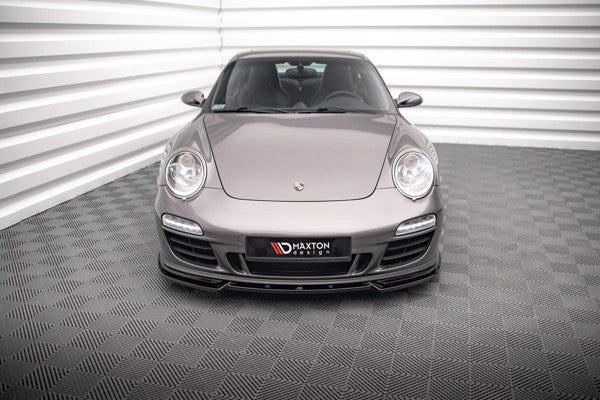Maxton Front Splitter V.2 Porsche 911 Carrera Gts 997 Facelift - Gloss Black