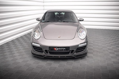 Maxton Front Splitter V.2 Porsche 911 Carrera Gts 997 Facelift - Gloss Black