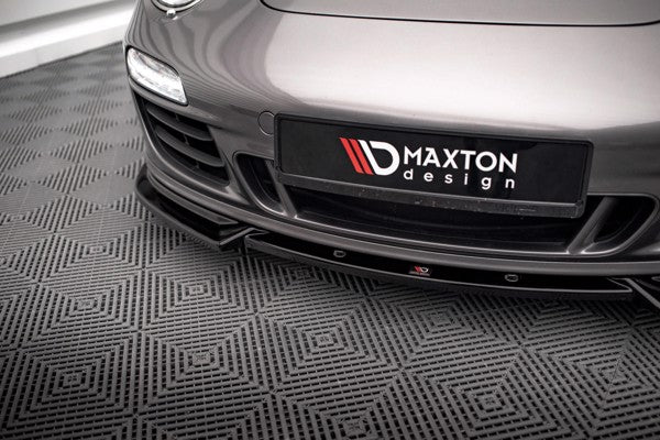 Maxton Front Splitter V.2 Porsche 911 Carrera Gts 997 Facelift - Gloss Black