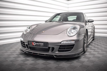 Maxton Front Splitter V.2 Porsche 911 Carrera Gts 997 Facelift - Gloss Black