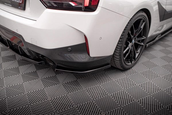 Maxton Rear Side Splitters V.2 BMW 2 Coupe M-Pack G42 - Gloss Black