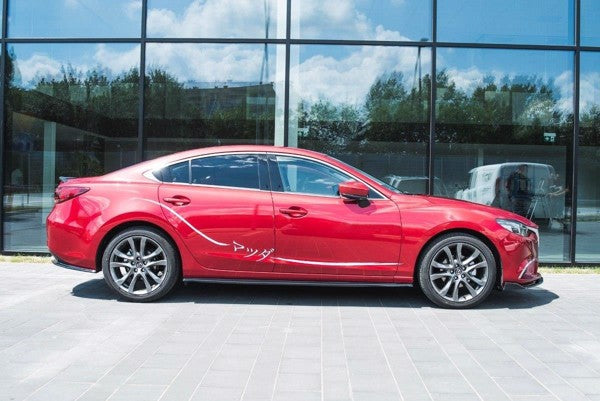 Maxton Side Skirts Diffusers Mazda 6 Gj (Mk3) Facelift - Gloss Black