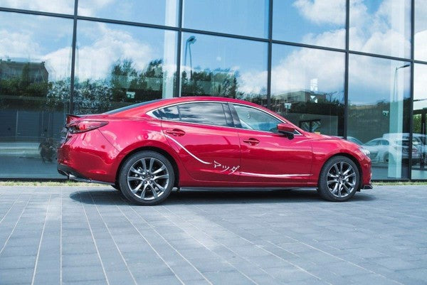 Maxton Side Skirts Diffusers Mazda 6 Gj (Mk3) Facelift - Gloss Black