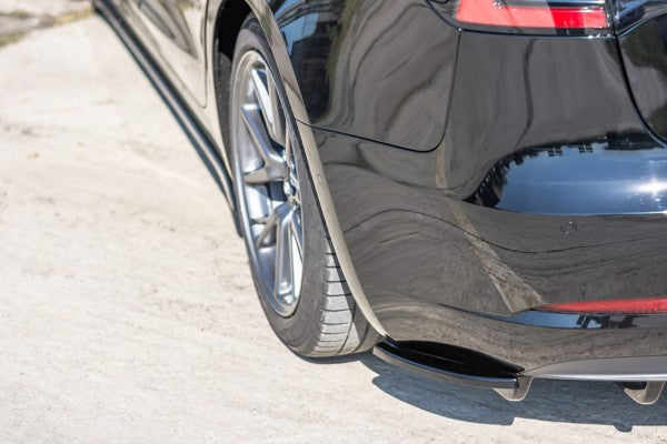 Maxton Rear Side Splitters Tesla Model 3 - Gloss Black