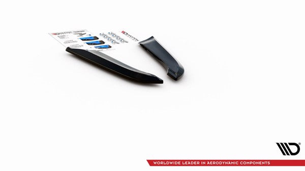 Maxton Rear Side Splitters V.1 Audi RS4 Sedan B7 - Gloss Black
