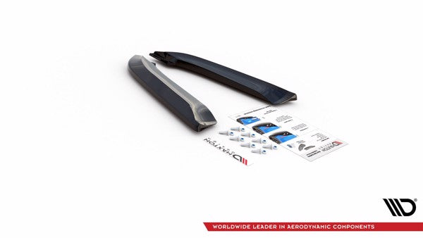 Maxton Rear Side Splitters V.1 Audi RS4 Sedan B7 - Gloss Black