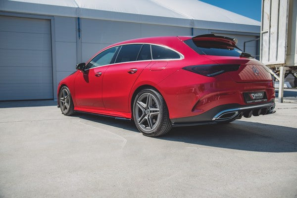 Maxton Rear Side Splitters Mercedes-Benz Cla Shooting Brake Amg-Line X118 - Gloss Black