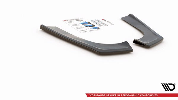 Maxton Rear Side Splitters Mercedes-Benz Cla Shooting Brake Amg-Line X118 - Gloss Black