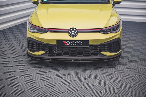 Maxton Front Splitter V.4 Volkswagen Golf 8 Gti Clubsport - Gloss Black