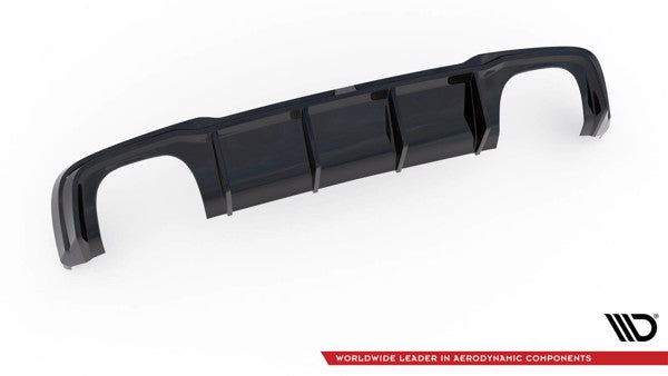 Maxton Rear Valance V.2  Audi RS3 8V Facelift - Gloss Black