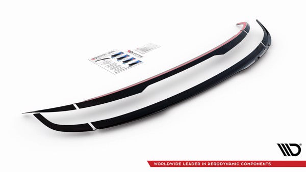 Maxton Set Of Spoiler Caps Dodge Charger Rt Mk7 Facelift - Gloss Black