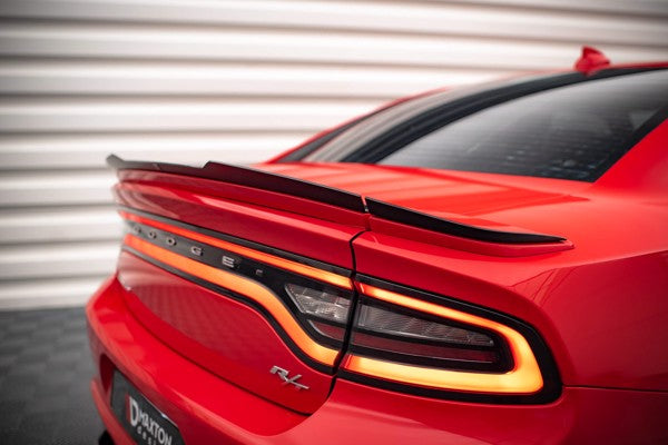 Maxton Set Of Spoiler Caps Dodge Charger Rt Mk7 Facelift - Gloss Black