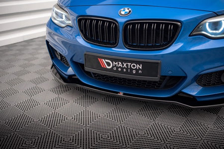 Maxton Front Splitter V.1 BMW 2 M-Pack F22 - Gloss Black