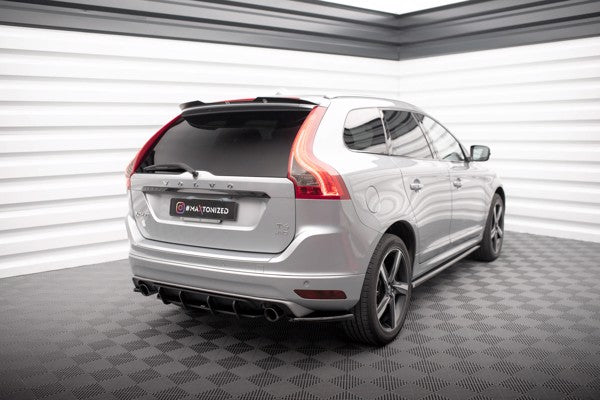 Maxton Rear Side Splitters Volvo Xc60 R-Design Mk1 Facelift  - Gloss Black