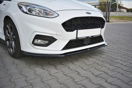 Maxton Front Splitter V.2 Ford Fiesta Mk8 St / St-Line - Gloss Black