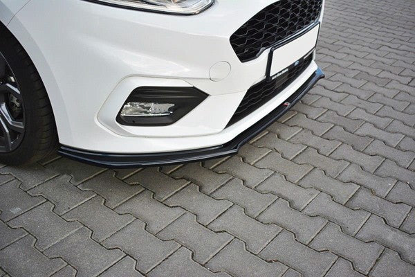 Maxton Front Splitter V.2 Ford Fiesta Mk8 St / St-Line - Gloss Black