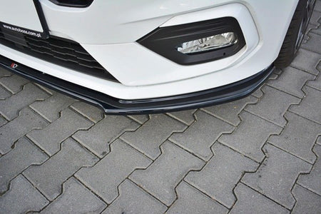 Maxton Front Splitter V.2 Ford Fiesta Mk8 St / St-Line - Gloss Black