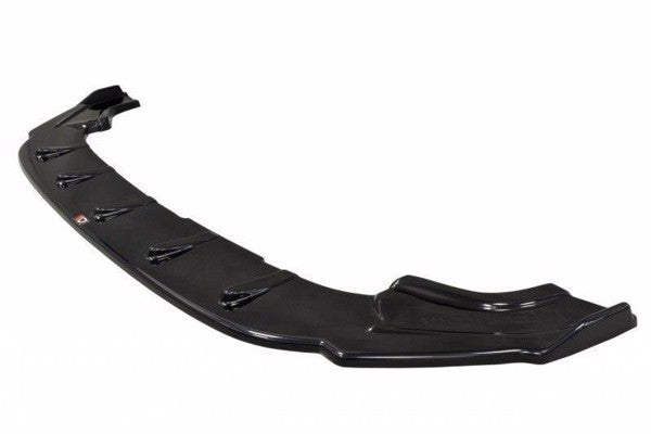 Maxton Front Splitter V.1 VW Golf 7 R / R-Line Facelift - Gloss Black