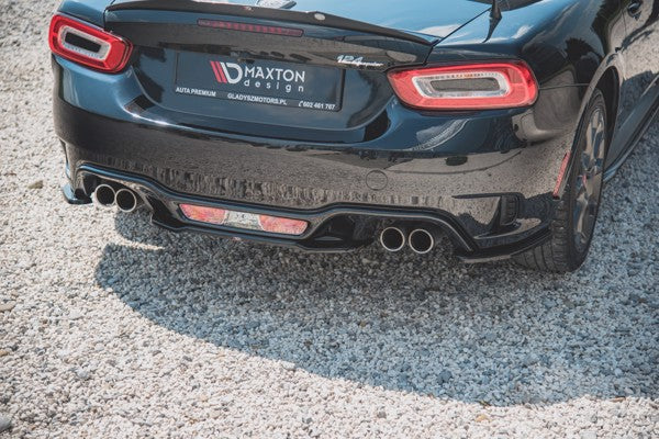 Maxton Central Rear Splitter Fiat 124 Spider Abarth - Gloss Black