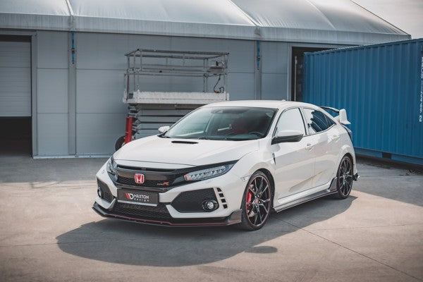 Maxton Racing Durability Front Splitter V.2 Honda Civic X Type-R - Black