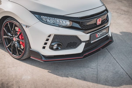 Maxton Racing Durability Front Splitter V.2 Honda Civic X Type-R - Black