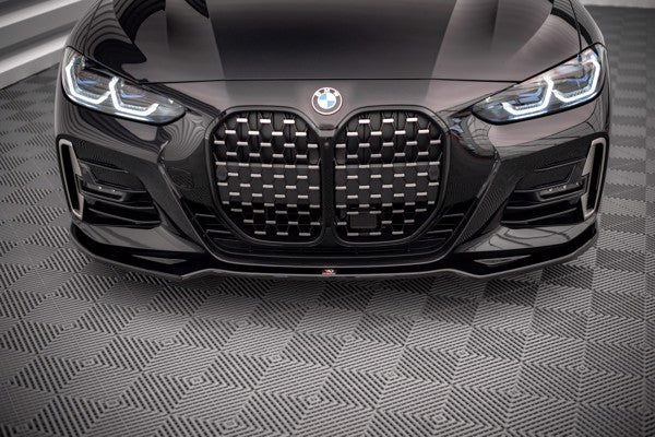Maxton Front Splitter V.3 BMW 4 M-Pack G22 - Gloss Black