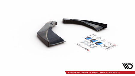 Maxton Rear Side Splitters V.2 Nissan 370Z  - Gloss Black