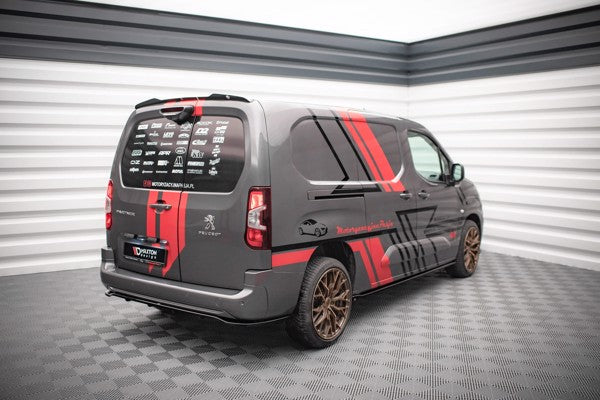 Maxton Spoiler Cap Peugeot Partner Mk3 - Gloss Black