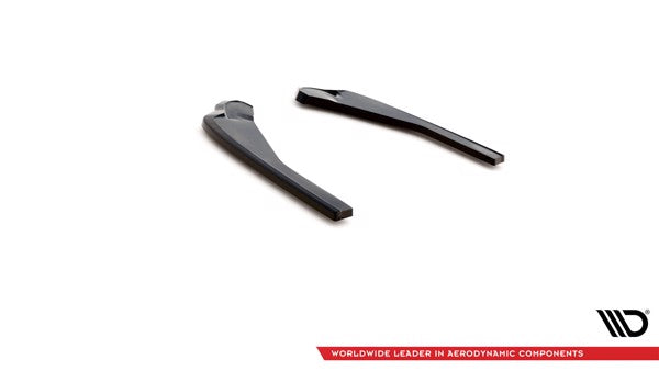 Maxton Rear Side Splitters BMW X4 M-Pack G02 Facelift - Gloss Black