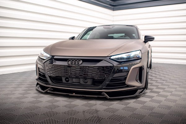 Maxton Front Splitter V.1 Audi E-Tron Gt / RS Gt Mk1 - Gloss Black