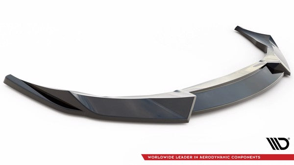 Maxton Front Splitter V.1 Audi E-Tron Gt / RS Gt Mk1 - Gloss Black