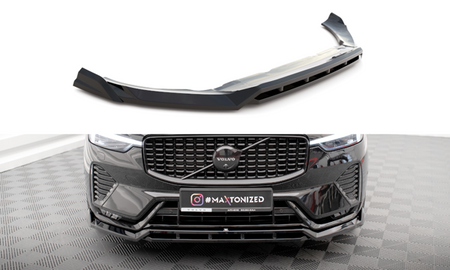 Maxton Front Splitter Volvo Xc60 R-Design Mk2 Facelift - Gloss Black