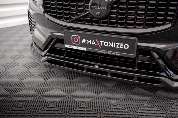 Maxton Front Splitter Volvo Xc60 R-Design Mk2 Facelift - Gloss Black