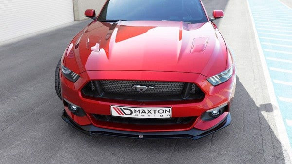 Maxton Front Splitter Ford Mustang Mk6 - Gloss Black