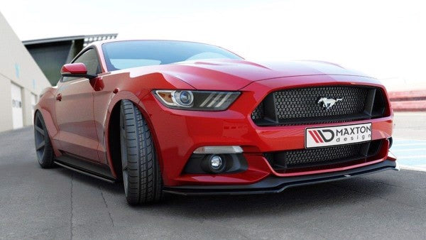 Maxton Front Splitter Ford Mustang Mk6 - Gloss Black