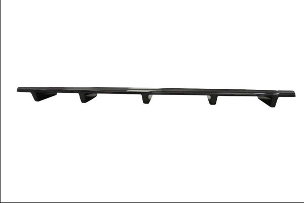 Maxton Central Rear Splitter Audi A5 F5 S-Line (With Vertical Bars) - Gloss Black