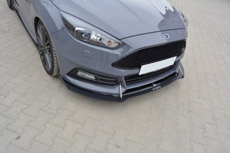 Maxton Hybrid Front Splitter V.2 Ford Focus St Mk3 Fl