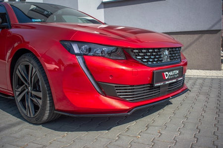 Maxton Front Splitter V.1 Peugeot 508 Mk2 - Gloss Black