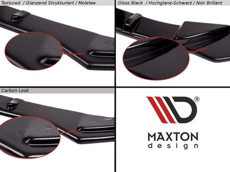 Maxton Rear Side Splitters V.2 VW Golf 7 Gti  - Gloss Black