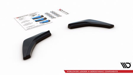 Maxton Rear Side Splitters V.2 VW Golf 7 Gti  - Gloss Black