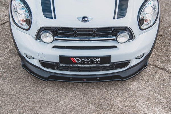 Maxton Front Splitter Mini Countryman Mk1 Jcw  - Gloss Black
