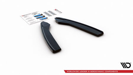 Maxton Rear Side Splitters Audi S6 / A6 S-Line C7 Fl - Gloss Black