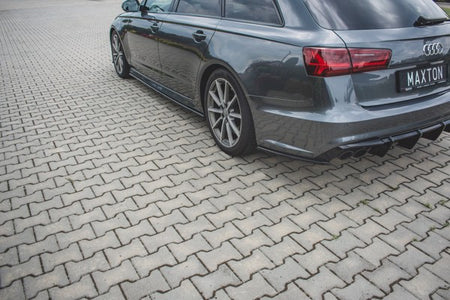Maxton Rear Side Splitters Audi S6 / A6 S-Line C7 Fl - Gloss Black
