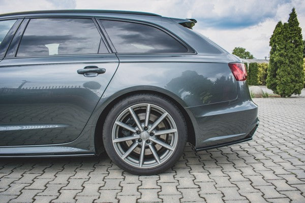 Maxton Rear Side Splitters Audi S6 / A6 S-Line C7 Fl - Gloss Black