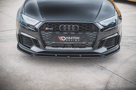 Maxton Front Splitter V.4 Audi RS3 8V Fl Sportback - Gloss Black