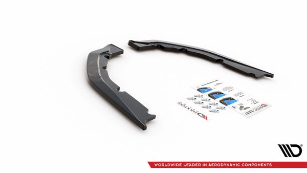 Maxton Rear Side Splitters BMW M4 G82 - Gloss Black