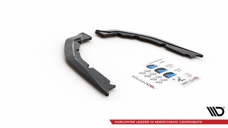 Maxton Rear Side Splitters BMW M4 G82 - Gloss Black